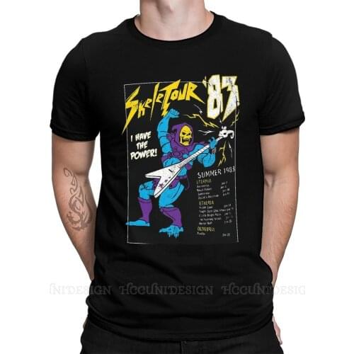 Skeletor 83 Print Cotton T-Shirt Camiseta Hombre Anime He-Man and The Masters of The Universe Men Fashion Graphic T Shirts