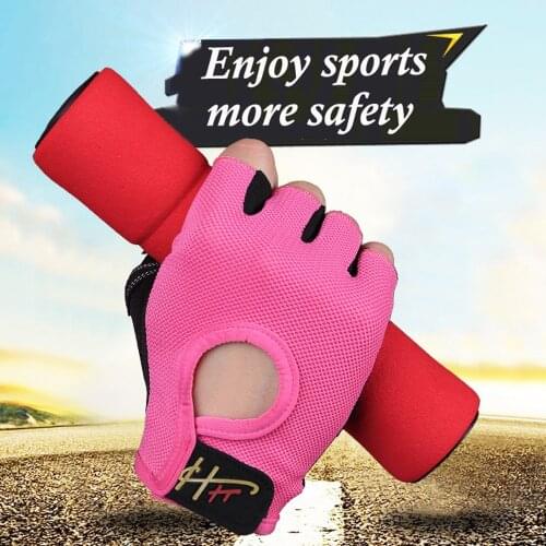 Anti-skid Half Finger Exercise Gloves Sports Body Building Training Wrist Gloves Fitness Weightlifting Dumbbell Crossfit Gloves