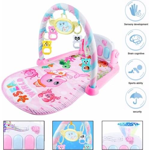 New Mini play mat children rug carpet puzzle with Piano Keyboard cute Animal gym carpet baby