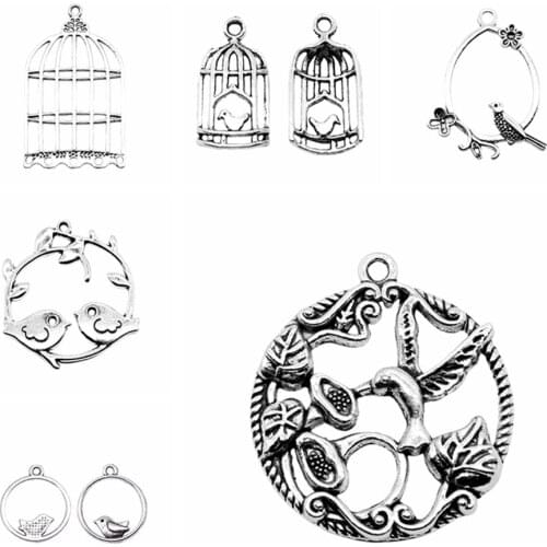 Wecharms bulk charms for jewelry making kit pendant diy jewelry accessories Birds Charms