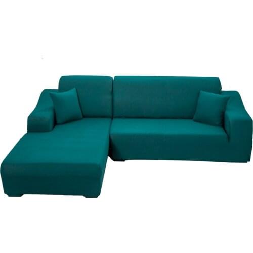 Sofa Cover Polyester Couch Cover Elastic Chair Protector for Living Room Pets Corner L Shaped Chaise Longue Sofa Slipcover 1PC