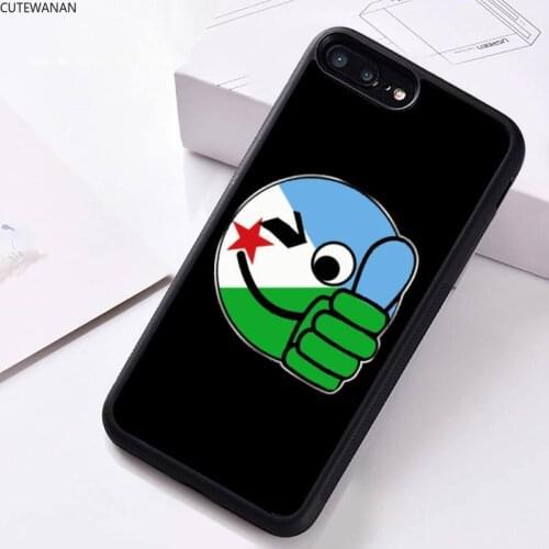 Djibouti flag Phone Case Rubber For iphone 12 11 Pro Max Mini XS Max 8 7 6 6S Plus X 5S SE 2020 XR cover