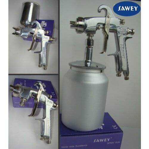 SAWEY W-200 Pressure feed gravity suction hand manual paint spray gun, Original Quality1.2/1.5/1.8/2.0/2.5mm,FREE SHIPPING