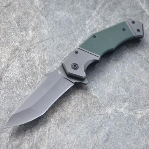 8.2‘’ Folding Blade Pocket Knife Rubber Handle + 7Cr13MoV Blade High Hardness Outdoor Knife Mini Camping Fruit Knives EDC Tools