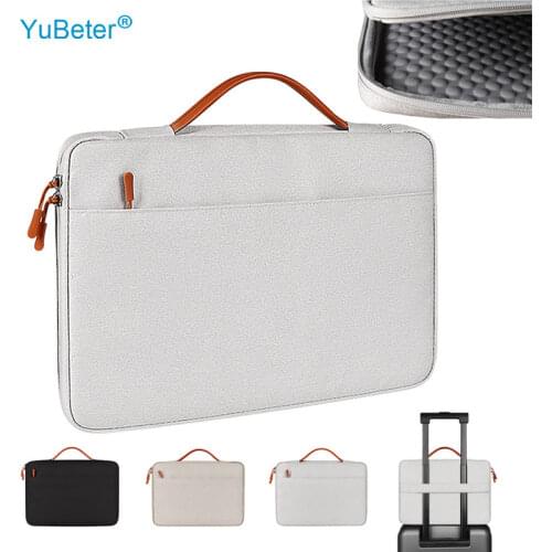 YuBeter Laptop Bag Sleeve Men Womens Briefcase Notebook Pouch for MacBook Air Pro Xiaomi Lenovo Huawei Asus Dell 13 14 15 Inch