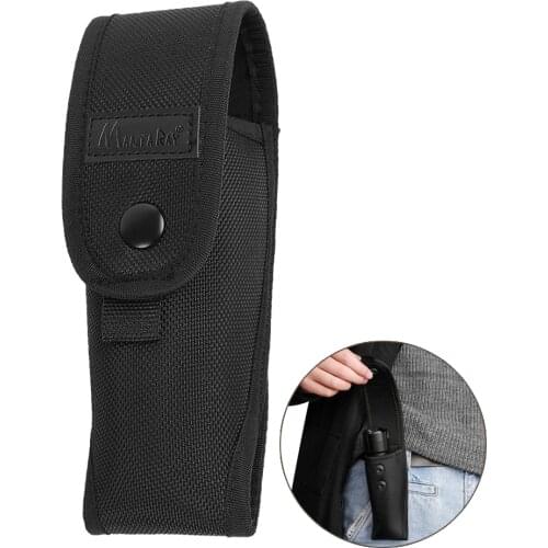 Tactical Flashlight Pouch Molle LED Torch Holster Outdoor Portable Flashlight Belt Waist Pack Holder Cover Hunting Accessories