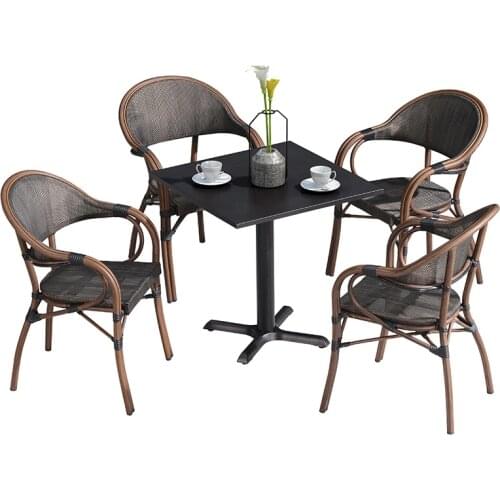 Outdoor table and chairs patio balcony coffee table chair three or five sets of room