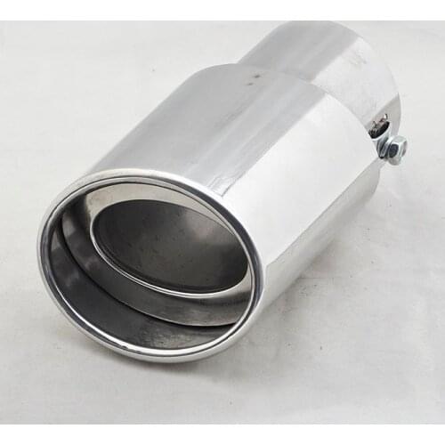 For Universal Stainless Steel Exhaust Muffler Tip 32-45mm [CP587]