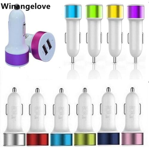 Winangelove 1000pcs/lot Dual usb ports 2.1A+1A 3.1A Car charger power adapter for iphone 4 5 6 for samsung s3 s4 note 2