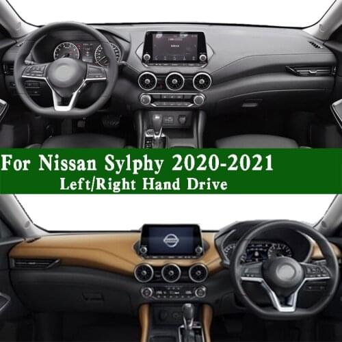 Fits Nissan Sylphy Almera Sentra B18Z 2020 2021 Dashmat Dashboard Cover Instrument Panel Protective Pad Dash Mat Carpet Ornament