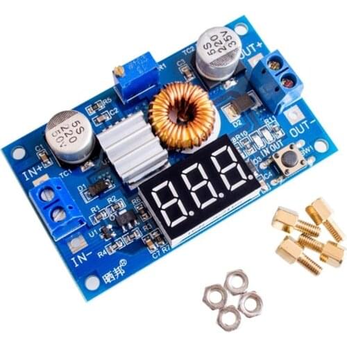 1PCS XL4015 75W DC-DC 5A Voltage Regulators Module Adjustable Buck With Voltmeter Display