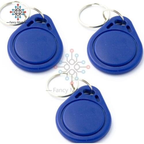 10PCS RFID Sensor Proximity IC Key Tags Keyfobs Token NFC TAG Keychain 13.56MHz For Arduino for Access Control Attendance