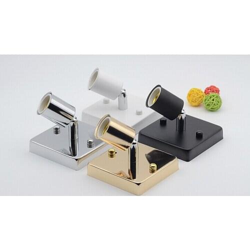 180 degrees steering DIY art loft ceiling lamp holder Rectangular wall Kitchen E27 lighting Fixture for living room bar bathroom