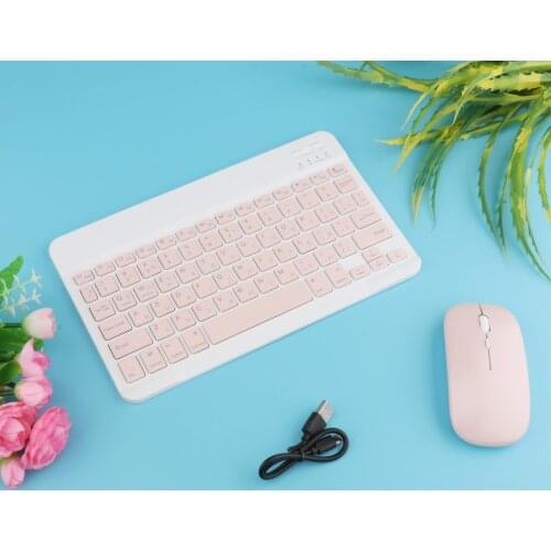Wireless Bluetooth Keyboard & Mouse Combo 78 Keys Russian for Desktop Tablet