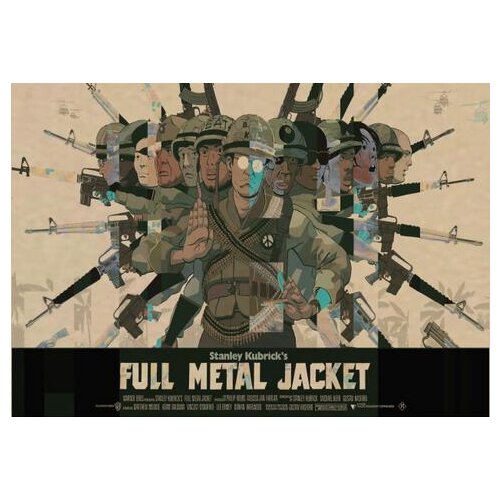 More Style Choose Full Metal Jacket Movie Art Print Silk Poster Home Wall Decor 24x36inch