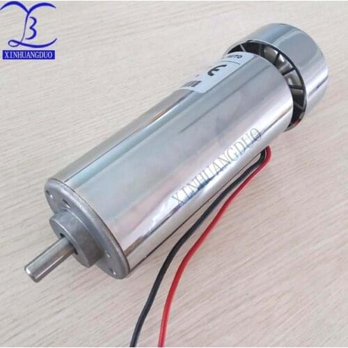 500W DC Spindle motor , DC12-48V 12000rpm, high torque dc motor, air-cooling high speed motor