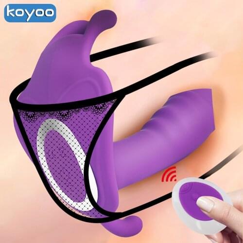 Wear Dildo Butterfly Vibrator Female Sex Toys for Couple Orgasm Masturbator Wireless Remote Control Vibrators for Women Panties