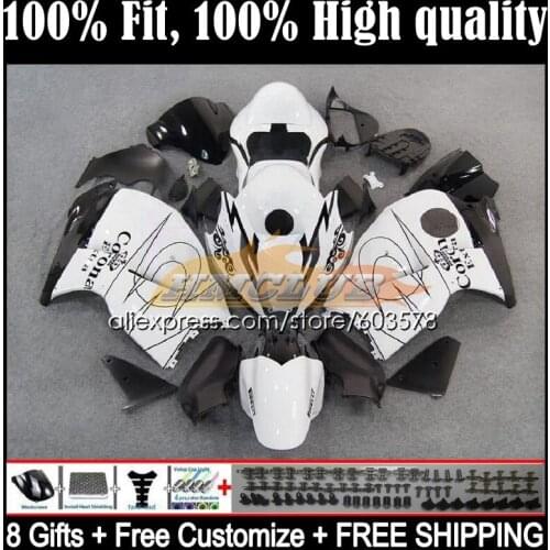 Injection For SUZUKI Hayabusa GSXR1300 96 97 98 99 00 01 20CL.45 GSXR 1300 CC 2002 2003 2004 2005 2006 2007 Fairing lucky white