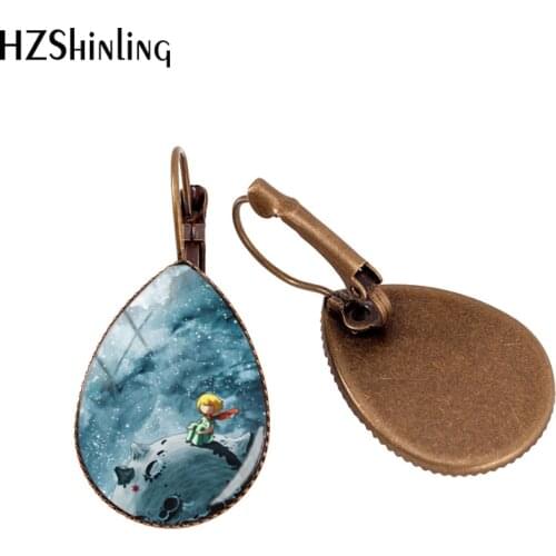 2019 New The Little Tear Drop Ear Clip Movie Fans Earring Clips Glass Hand Craft Photo Jewelry