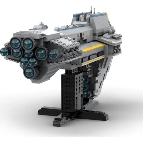 MOC Space War Movie Military Starhawk electric Platoon Attack Building Blocks Space Battle Transport Bricks Kid Toys Gift