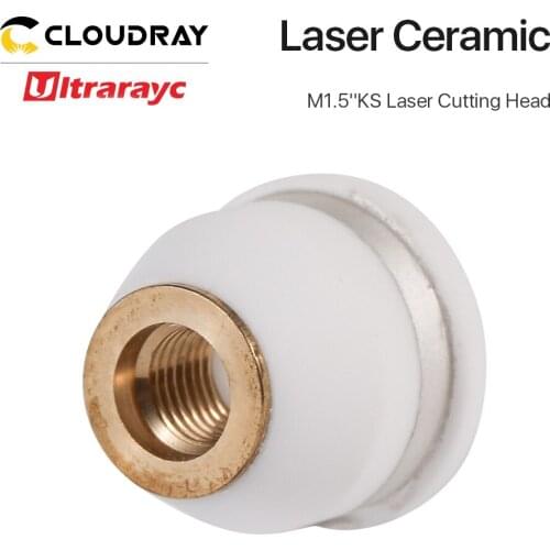 Ultrarayc Laser Ceramic of 3D Cutting Head D13mm Thread M5 Height 10mm Nozzle Holder for Precitec PT Ceramic Part KT M1.5'' KS
