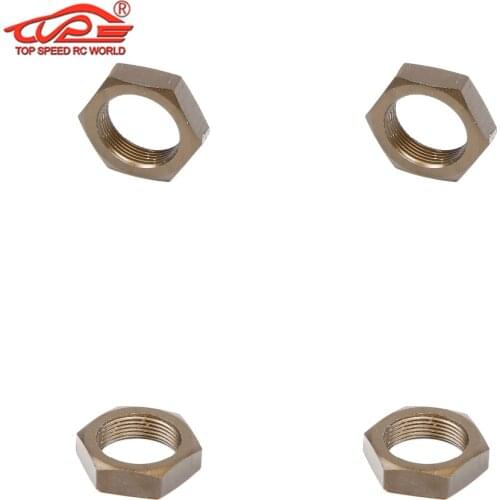 Metal Wheel Hub 24mm size Nut 4pc for 1/5 HPI ROVAN KM Mcd Redcat Rcmk Baja 5B Ss Rc Car Parts