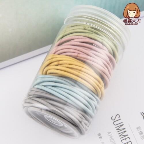 Strong Pull Constantly Daily Canned Hair Band Hair Band High Elastic Rubber Band Cross Purchase Factory Direct Sales
