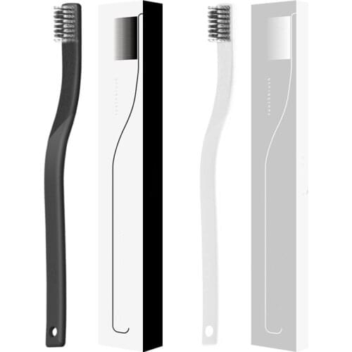 New Spiral Brush Bamboo Charcoal Adult Toothbrush Black and White Carton Toothbrush Adult Soft Hair Toothbrush Free Shipping