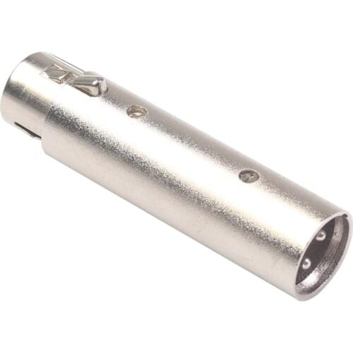 XLR 3 M to XLR 5F Adapter 3 Pin XLR to 5 Pin XLR DMX Pass-through