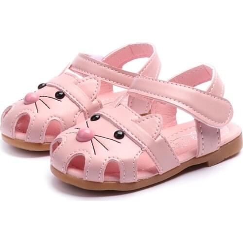 Skoex 2020 New Children Flat Shoes Girls Fashion Sandals Summer Shoes Cute Cartoon Breathable Kids Little Girl Baby Toddler Shoe