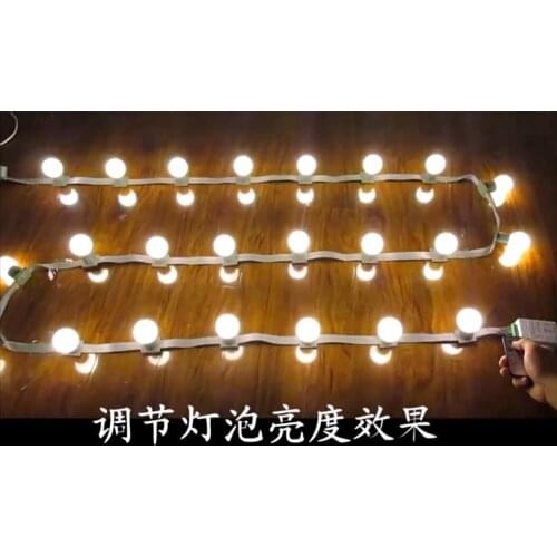LED 3M 18bulbs DC 24V remote String lights Marquee outdoor waterproof light waterfall bulb E27 led bulbs