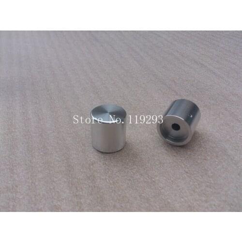 [BELLA]HIFI fever solid aluminum volume knob potentiometer knob bright black silver blasting cap diameter 25 high 26--10PCS/LOT