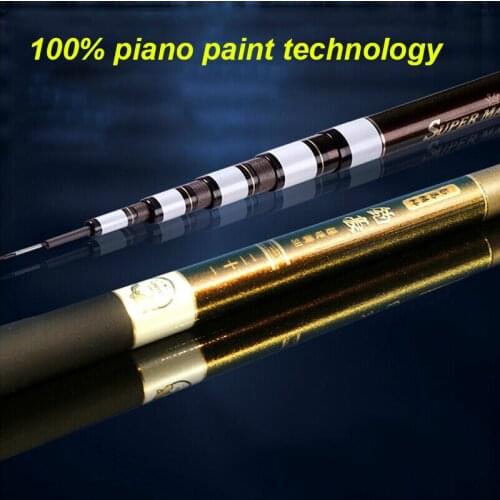 Carbon taiwan fishing rod 3.6M/6.3M/7.2M azerothian jade gold + spree ultra-light 4 hard fishing hand pole fishing tackle set