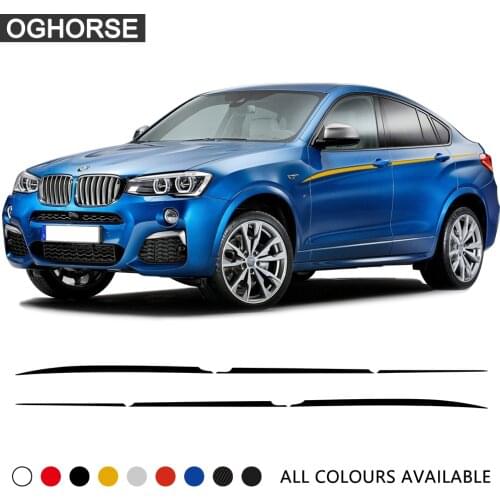 M Performance Car Styling Accent Stripes Side Stripe Body Graphics Vinyl Waist Line Decals Stickers for BMW X4 F26 Accessories