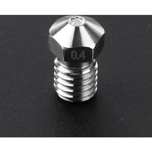 High temperature E3D V6 Titanium steel gem nozzle 0.4mm for Special Material PETG ABS PET PEEK NYLON PRUSA I3 LulzBot 3d printer