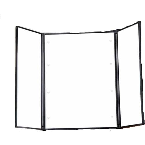 Tri-Fold Makeup Mirror with LED Light Portable Travel Compact Pocket Mirrors Travel Fold Cosmetic Mirror EK-New