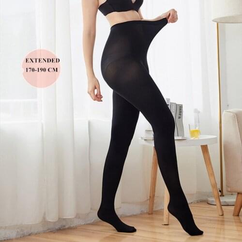 190cm Women Tights Upgraded 120D Spring Autumn Winter Warm Velvet Pantyhose Mid Waist Female Stretchy Slim Skinny Mate Tights