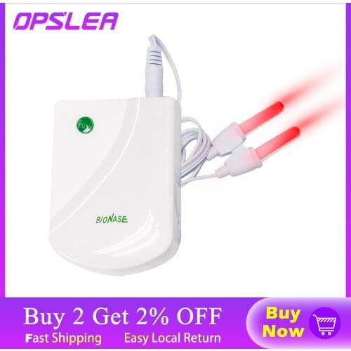 1 PC Nose Care Rhinitis Sinusitis Cure Therapy Massage Hay Fever Low Frequency Pulse Laser Nose Health Care Machine Dropshipping