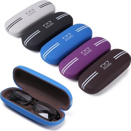 1pc New Unisex Eyewear Cases Sunglasses Reading Glasses Carry Bag Hard Frame Waterproof Eyewear Protector Pouch Case Storage Box