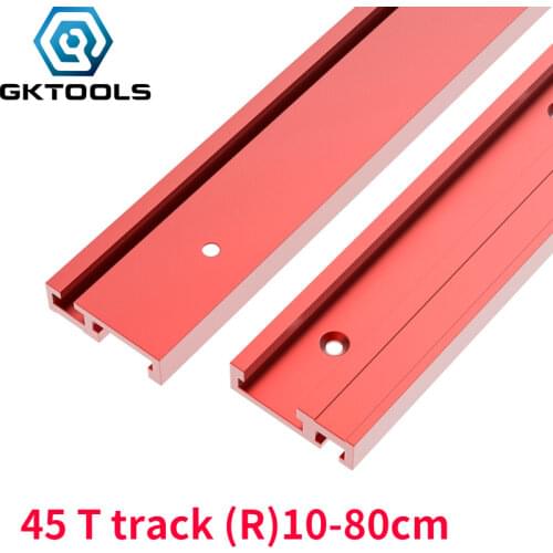 Chute Aluminium Alloy T-tracks Model 45 T Slot and Standard Miter Track Stop Woodworking Tool for workbench Router Table