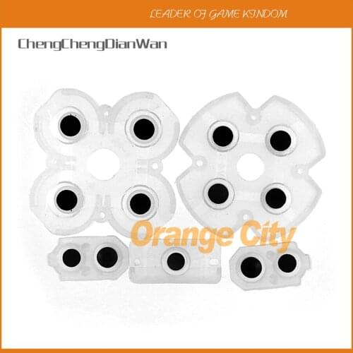 2sets For Sony Playstation 4 PS4 JDS-050 JDS-055 5.0 JDM 050 055 Controller Conductive Silicone Buttons Rubber Pads