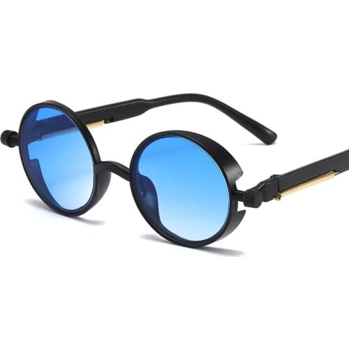 2020 Steampunk Sunglasses Cheap Fashion Round Men Women Metal Glasses Classic Circle Design Vintage Sunglasses UV400
