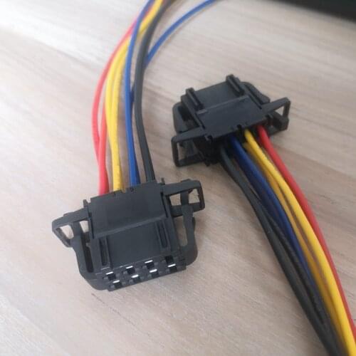 8 Pin/Way Female Seat Lift Switch Connector Plug Wiring Harness Cable Pigtail For Audi Q5 VW Magotan Sagitar Tiguan 1J0 972 724