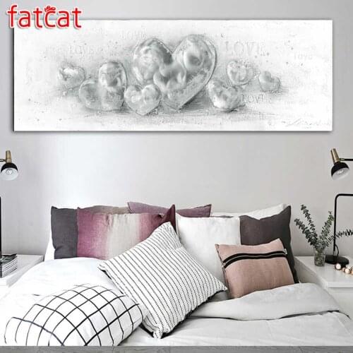 FATCAT large Size 5D Diy Daimond Painting Abstract love Diamond Painting Square Round Rhinestone Embroidery landscape AE1955