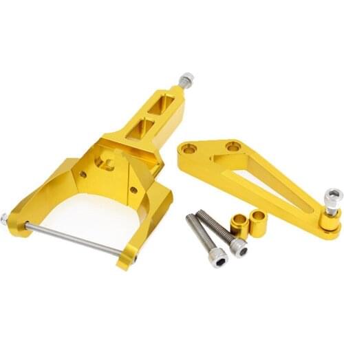 Aluminum Motorcycle Adjustable Steering Stabilizer Damper Mounting Bracket Support Kit For HONDA CB1300 2003 - 2011
