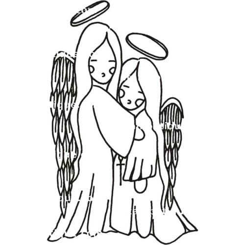 ANGEL Stamp Clear Stamp for Scrapbooking Transparent Silicone Rubber DIY Photo Album Decor L25