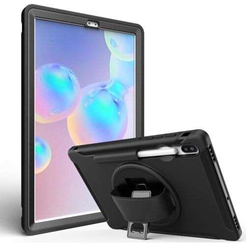 For Samsung Galaxy Tab S6 T860 case Armor Tablet Case Shockproof Rotating Kickstand Protective Cover Case for SM-T860 SM-T865
