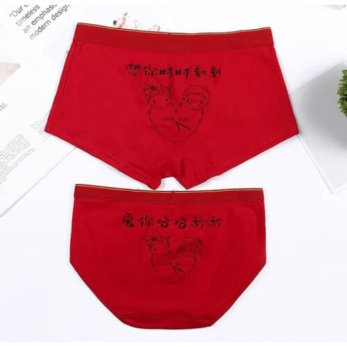DENNYLITER New 2020 Hot Cotton Lover Underwear Panties Women Underwear Men Breathable Ropa Interior Hombre Boxer Para Hombre