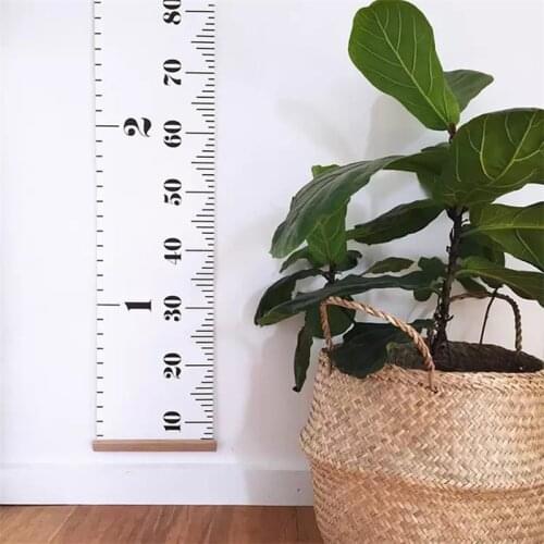 Wooden Wall Hanging Baby Child Growth Chart Height Measure Ruler Wall Sticker for Kids Children Room Scandinavian Decor 20x200cm