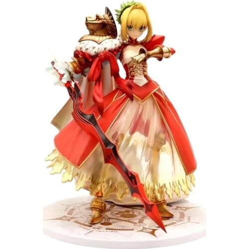 Fate Grand Order 25cm saber FATE The Holy Grail War Fate stay night PVC Action Figures toys Anime figure Toys For Kids children